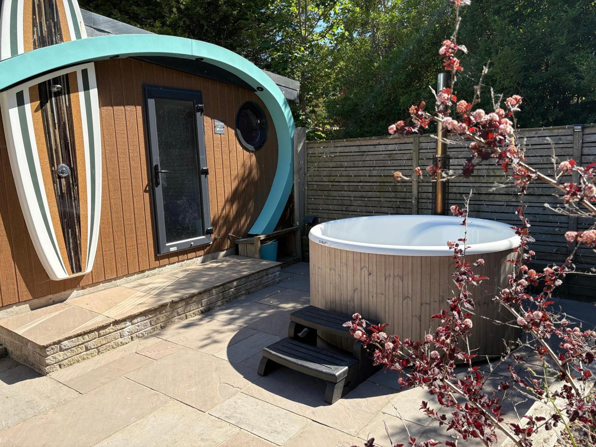Elletson Park Wood Fired Hot Tubs, Caravans & Pods Pilling מראה חיצוני תמונה